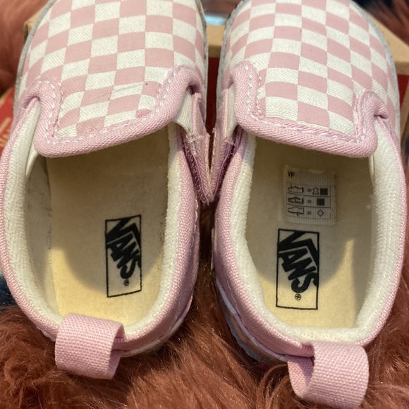 VANS INFANT SLIP-ON V CRIB CHECKERBOARD SHOE - Picture 6 of 7